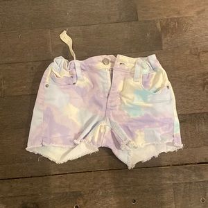 the dye jean shorts